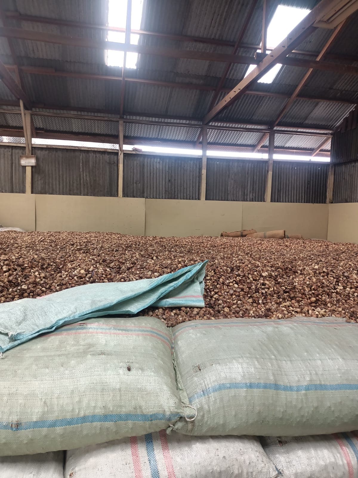 Gudang penyimpanan rempah JefendiSpice di Sumatera Utara